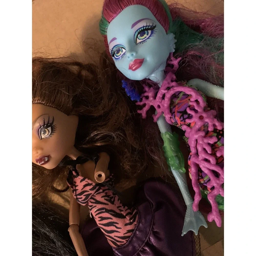 10 Monster High Dolls Collection: Draculaura, Frankie Stein, Clawdeen, Heath